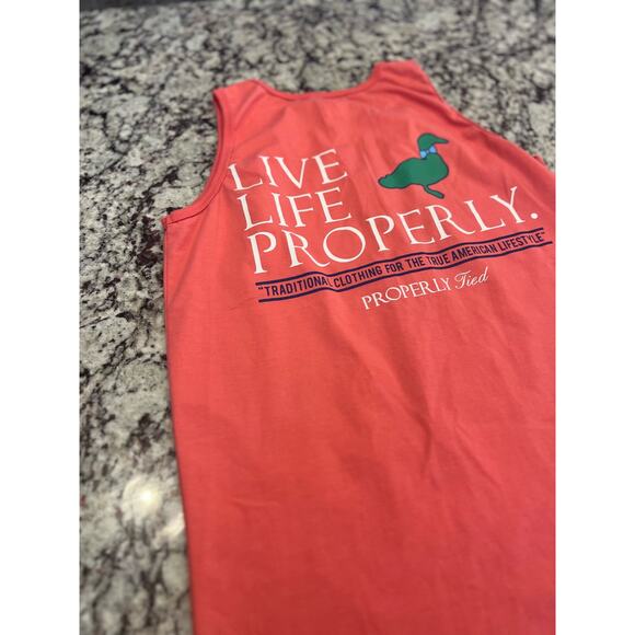 Properly Tied live life properly womens top size S sunset coral sleeveless - Picture 9 of 9
